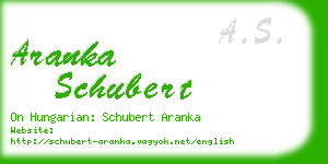 aranka schubert business card